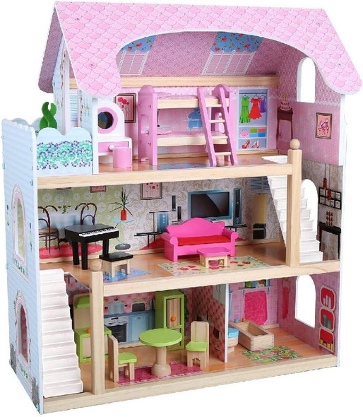 TOY DOLL HOUSE EDUFUN 22045 WOODEN 70X62X31CM