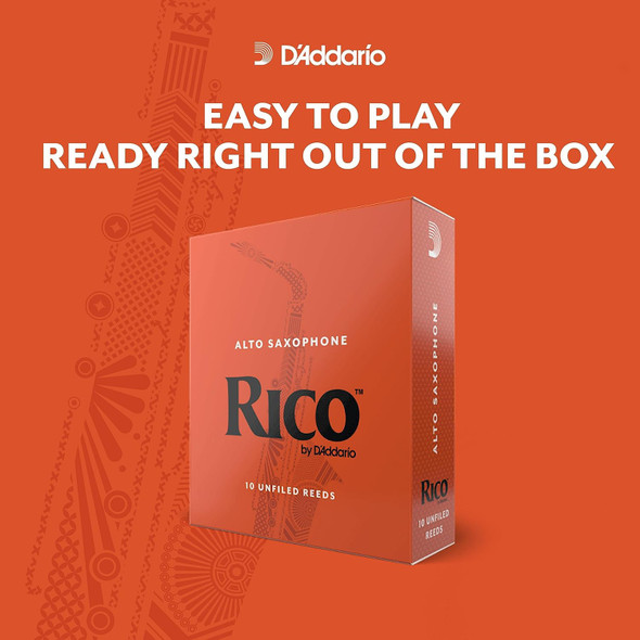 REEDS D'ADDARIO RICO RJA1020 #2 10PCS BOX ALTO SAX
