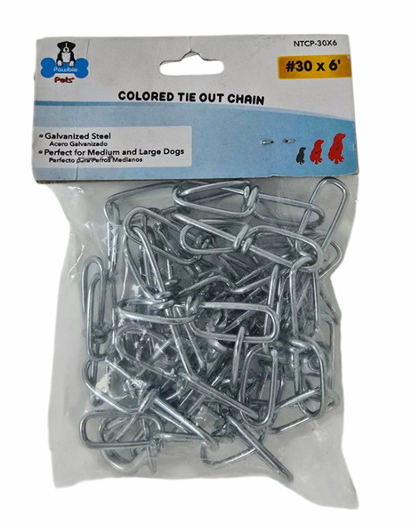 DOG CHAIN BOXER #30X6' NTCP30X6 PAWBIE PETS DOG CHAIN BOXER #30X6' NTCP30X6 PAWBIE PETS