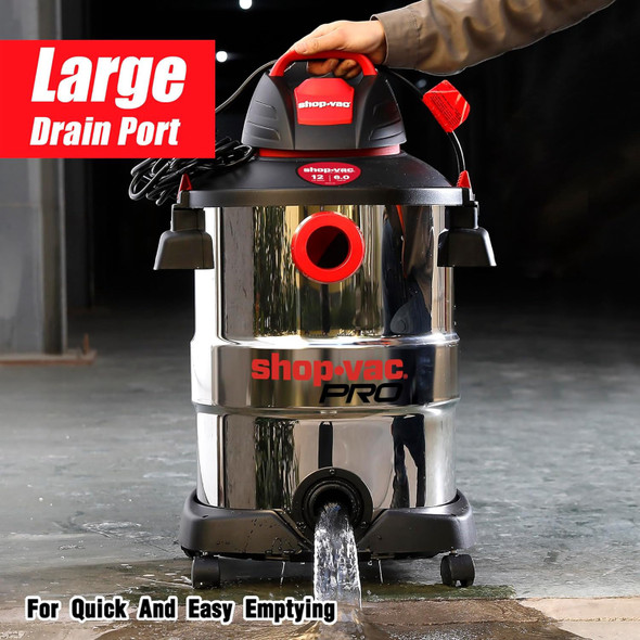VACUUM CLEANER SHOP VAC PRO 59221201 12GAL WET/DRY