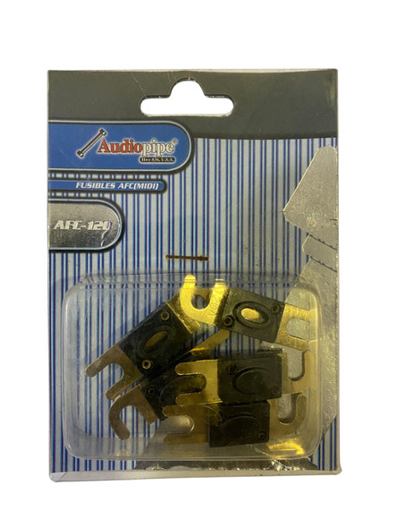 FUSE AUTO AFC-120A GOLD FLAT MINI ANL AUDIO PIPE SOLD 5PCS PACK