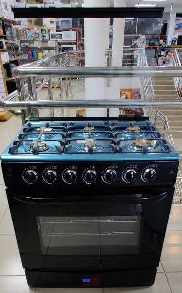 STOVE 6 BURNER EMERALD 30" NORMAL BLACK STOVE 6 BURNER EMERALD 30" NORMAL BLACK