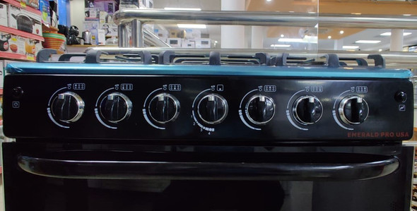 STOVE 6 BURNER EMERALD 30" NORMAL BLACK