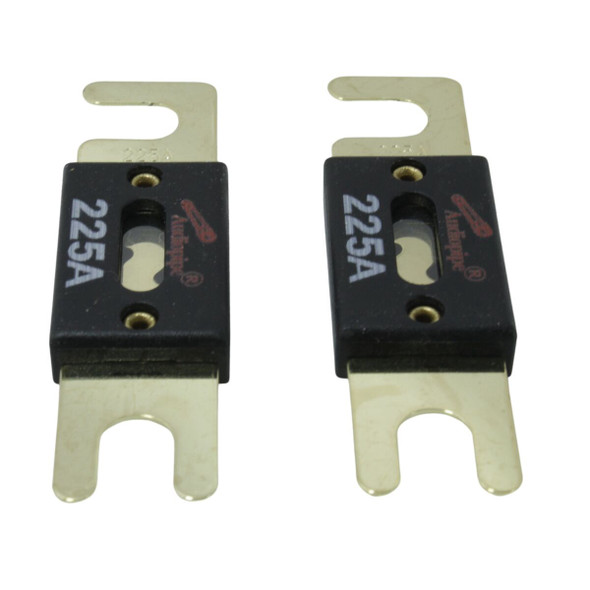 FUSE AUTO ANL-225A GOLD FLAT 225A AUDIO PIPE 2PCS PACK FUSE AUTO ANL-225A GOLD FLAT 225A AUDIO PIPE 2PCS PACK