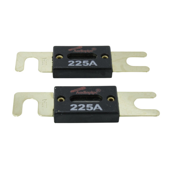 FUSE AUTO ANL-225A GOLD FLAT 225A AUDIO PIPE 2PCS PACK