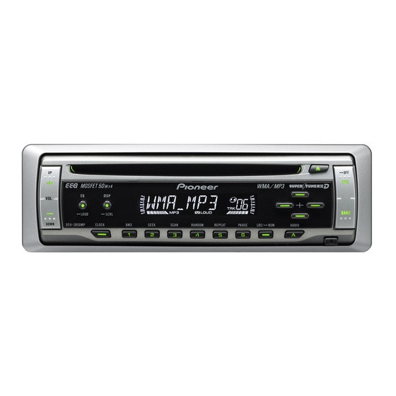 C.D PLAYER CAR PIONEER DEH-2850MP MP3 + FREE MODULATOR FM OTU CM-02 CAR BT MP3 PLAYER RGB AMBIENT LIGHTING 3.1A 2USB CHARGER