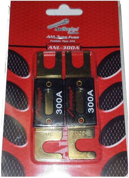 FUSE AUTO ANL-300A GOLD FLAT 300A AUDIO PIPE 2PCS PACK FUSE AUTO ANL-300A GOLD FLAT 300A AUDIO PIPE 2PCS PACK