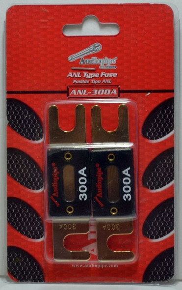 FUSE AUTO ANL-300A GOLD FLAT 300A AUDIO PIPE 2PCS PACK