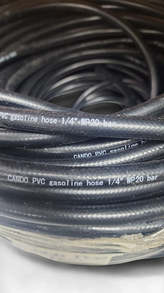 HOSE FUEL GASOLINE PVC 1/4" WP 20 BAR SOLD PER FOOT