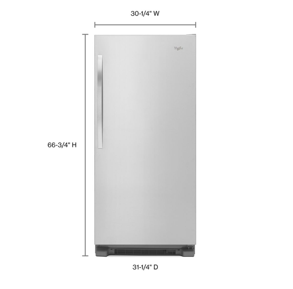 REFRIGERATOR WHIRLPOOL WSR57R18DM 18CF SIDEKICKS 1Y