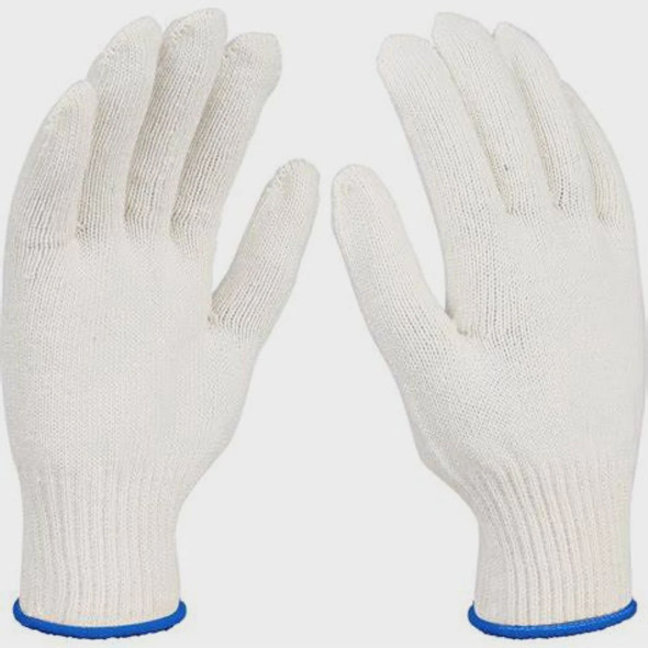GLOVES WORKERS KNITTED WHITE COTTON WADFOW WKG2801 XL 10G SOLD PER PACK OF 12 PAIR
