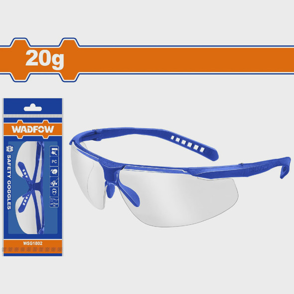 SAFETY GOGGLES CLEAR WADFOW WSG1802 20G