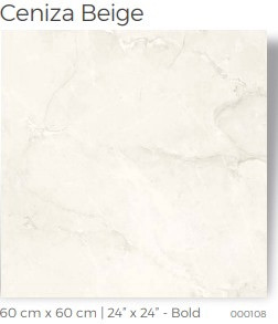 TILE CERAMIC 24X24 (60X60CM) CENIZA BEIGE