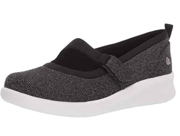 Footwear Clarks Women's Sillian 2.0 Soul Mary Jane Flat Black Textile Combi