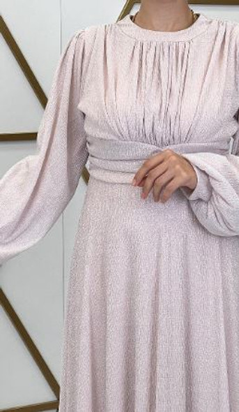 Dress Evening Lined Mint / Baby Pink Sparkle