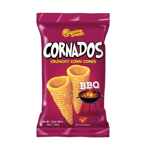SUNSHINE SNACKS CORNADOS CORN CONES BARBEQUE 48G (1.70oz)