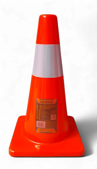 TRAFFIC CONE PVC 18" 45CM JADEVER JDYJ1A45