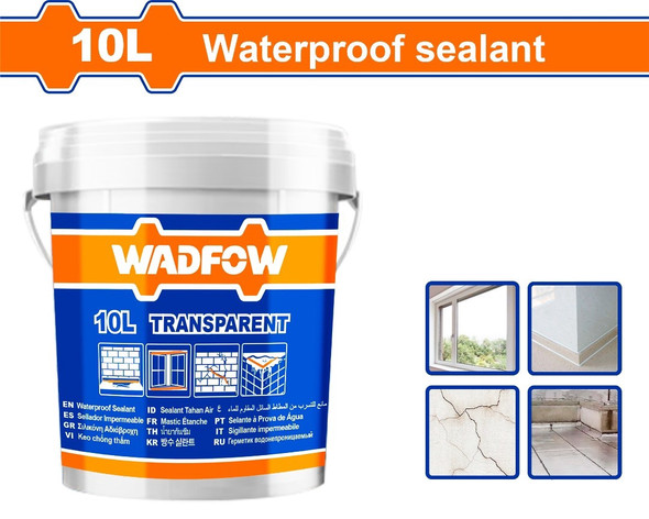 WATERPROOF SEALANT 10L WADFOW WGQ3T10 TRANSPARENT