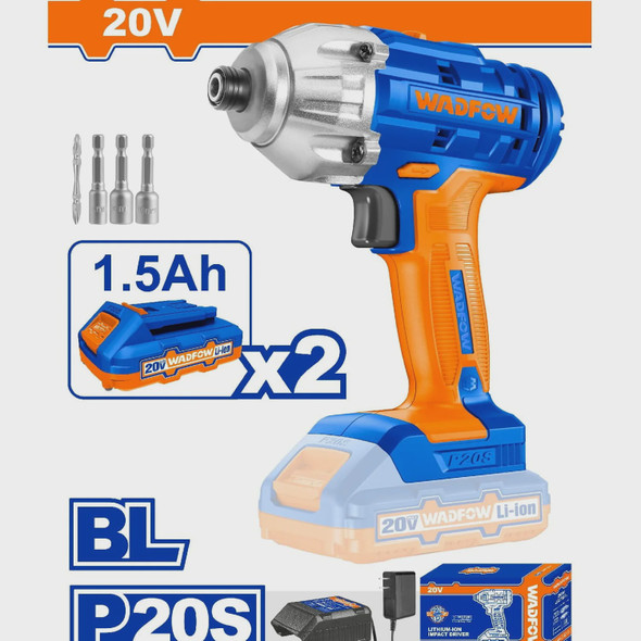 DRILL GUN WADFOW UWCD2512 IMPACT WRENCH 20V LITHIUM ION DRILL GUN WADFOW UWCD2512 IMPACT WRENCH 20V LITHIUM ION