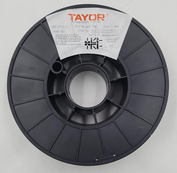 WELDING FLUX-CORED WIRE 0.9MM 5KG TAYOR ALLOYCRAFT 71T-11 SILVER AA17111109005K2001 WELDING FLUX-CORED WIRE 0.9MM 5KG TAYOR ALLOYCRAFT 71T-11 SILVER AA17111109005K2001