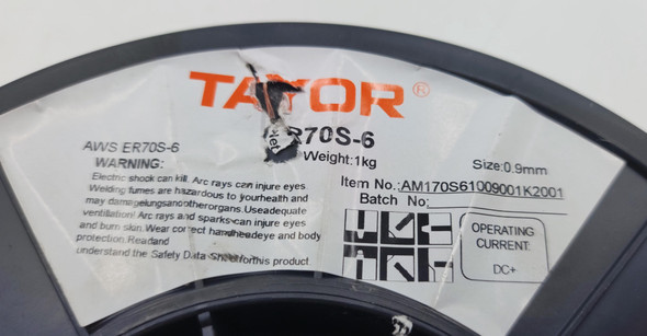 WELDING FLUX-CORED WIRE 0.9MM 1KG TAYOR ER70S-6 COPPER AM170S61009001K2001 WELDING FLUX-CORED WIRE 0.9MM 1KG TAYOR ER70S-6 COPPER AM170S61009001K2001