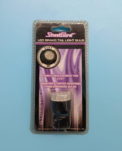 CAR BULB LED 12V SGL3157WH STREETGLOW BRAKES TAIL WHITE CAR BULB LED 12V SGL3157WH STREETGLOW BRAKES TAIL WHITE