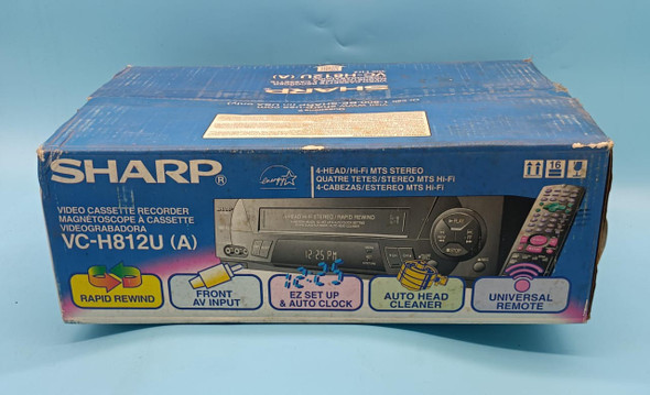 VCR SHARP 4 HEAD HI-FI 110V VC-H812