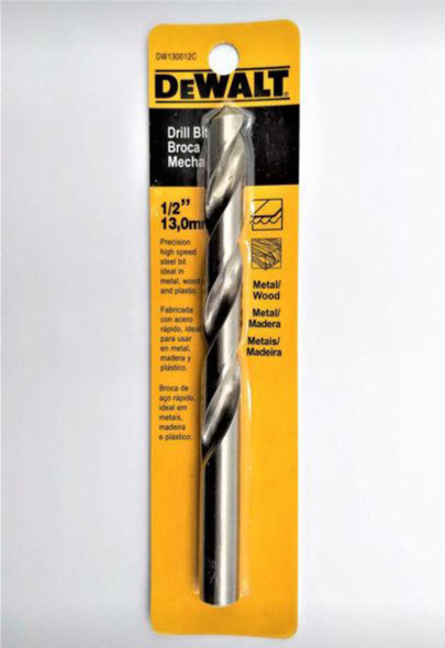 DRILL BIT METAL 1/2" DEWALT DW130012C