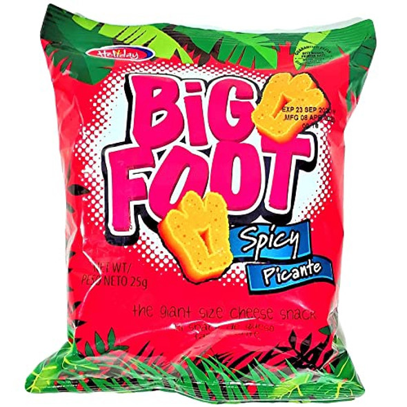 HOLIDAY SNACKS BIG FOOT HOT & SPICY 25g 0.8oz HOLIDAY SNACKS BIG FOOT HOT & SPICY 25g 0.8oz