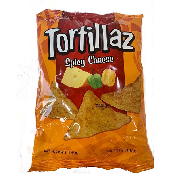HOLIDAY SNACKS TORTILLAZ SPICY CHEESE CHIPS 38g 1.3oz HOLIDAY SNACKS TORTILLAZ SPICY CHEESE CHIPS 38g 1.3oz