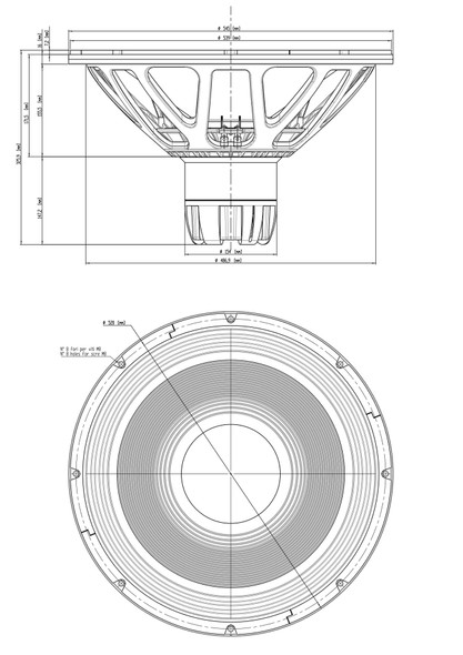 SPEAKER 18SOUND 21" 21NTLW5000 8OHMS