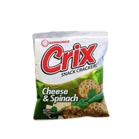BERMUDEZ CRIX CHEESE & SPINACH MINI SNACK CRACKERS 50g 1.76oz