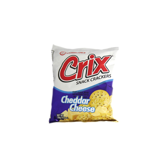 BERMUDEZ CRIX CHEDDAR CHEESE MINI SNACK CRACKERS 50g 1.76oz
