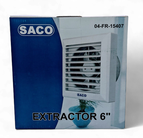 FAN EXTRACTOR SACO 6" 04-FR-15407 WINDOW MOUNTED