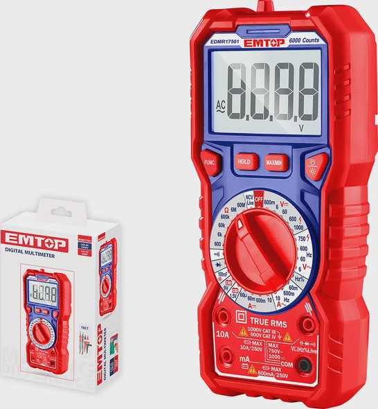 MULTIMETER EMTOP EDMR17501 1000V  DIGITAL