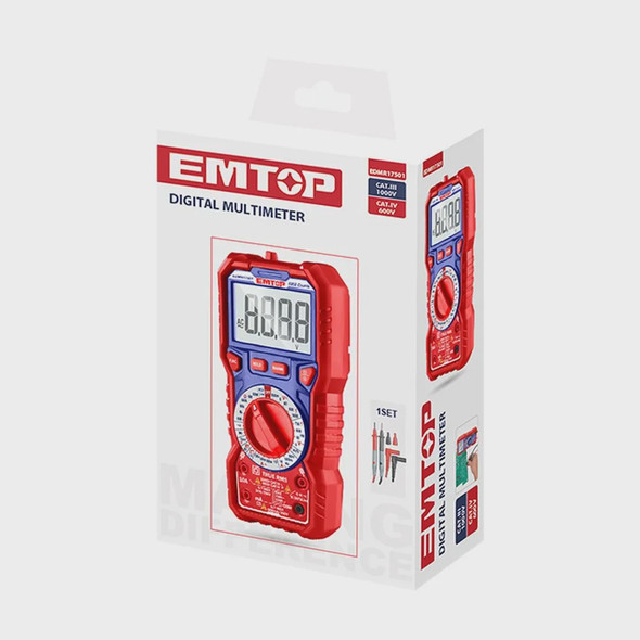 MULTIMETER EMTOP EDMR17501 1000V  DIGITAL