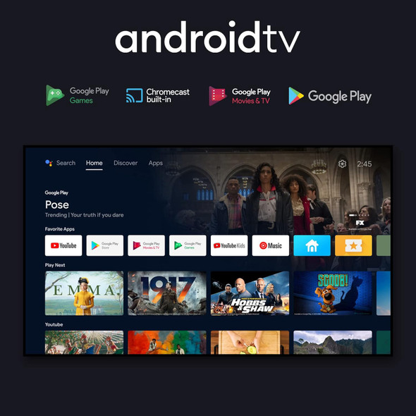 TELEVISION IFFALCON 43" IFF43S53 ANDROID SMART TV LED POWERED BY TCL .