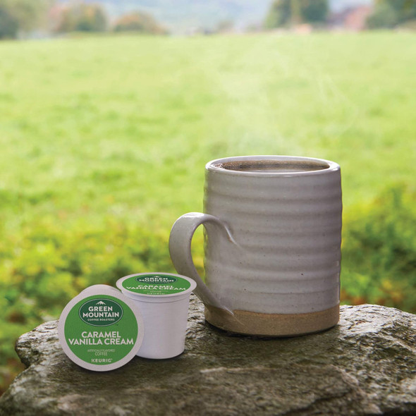 Coffee k-Cup Pods Keurig Green Mountain Caramel Vanilla Cream 32 Coffee k-Cup Pods Keurig Green Mountain Caramel Vanilla Cream 32