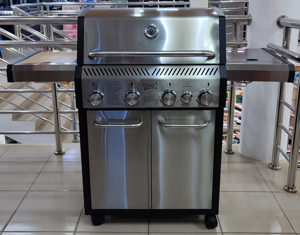 BAR B QUE GRILL STAR SK-WA4S DELUXE XXL GAS WITH COVER