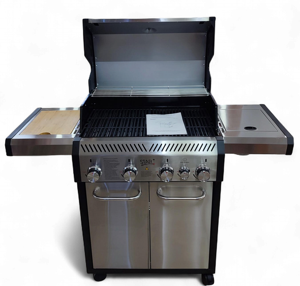 BAR B QUE GRILL STAR SK-WA4S DELUXE XXL GAS WITH COVER