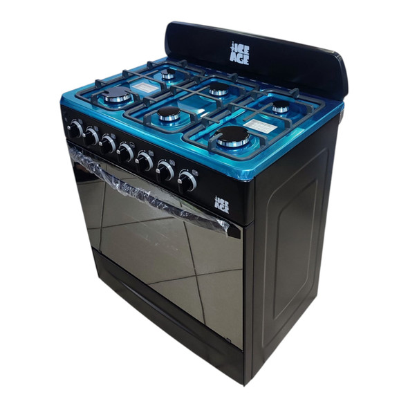STOVE 6 BURNER ICE AGE IC30 BLACK STOVE 6 BURNER ICE AGE IC30 BLACK