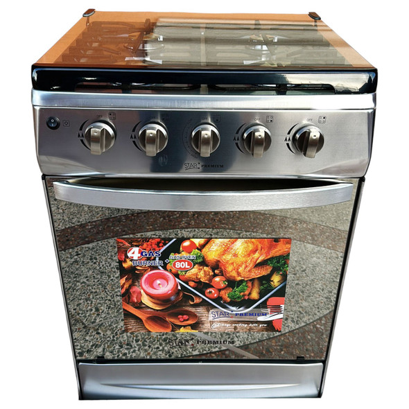 STOVE 4 BURNER STAR 24" SKG-24SS STAINLESS STEEL