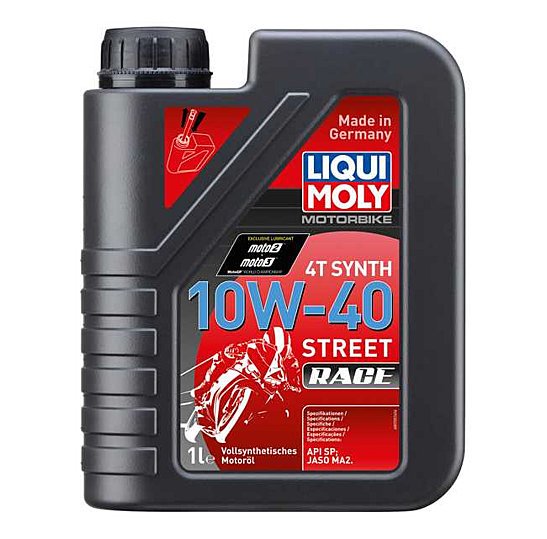 OIL LIQUI MOLY MOTORBIKE 10W-40 4T SYNTH STREET RACE 1L 20753