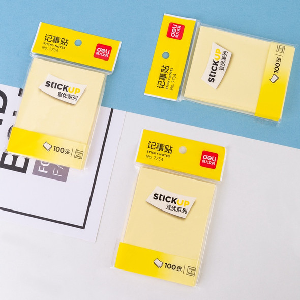 STATIONERY STICKY NOTES DELI 7734 STICKUP 100PCS STATIONERY STICKY NOTES DELI 7734 STICKUP 100PCS