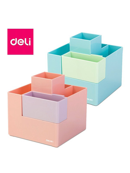 STATIONERY PEN HOLDER DESK ORGANIZER DELI PK201 PEN CUP