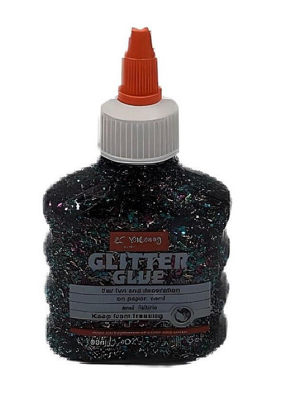 STATIONERY GLUE GLITTER WASHABLE YALONG TO GO YL192117 100ml 3.4oz