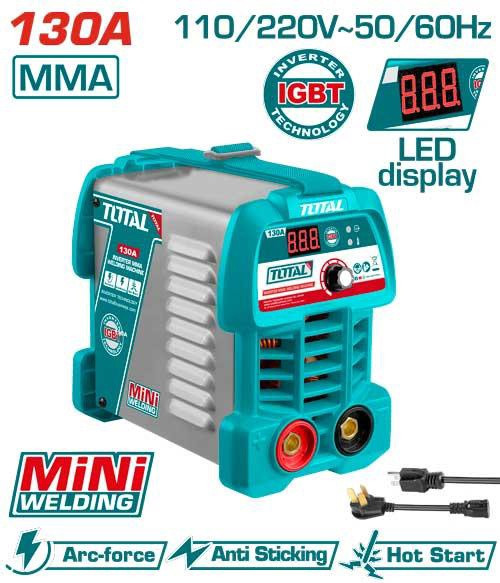 WELDING MACHINE TOTAL UTW213049 INVERTER 130A MMA