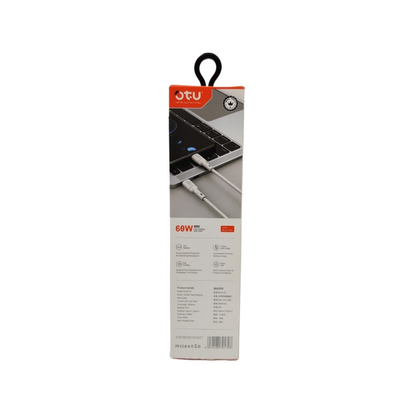 CHARGER CABLE USB OTU DL21-CC 1M TYPE-C TO TYPE-C 60W FAST CHARGING DATA CABLE