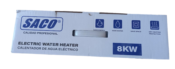 WATER HEATER ELECTRIC SACO 04-FR-33797 8KW 220V HOT WATER SHOWER