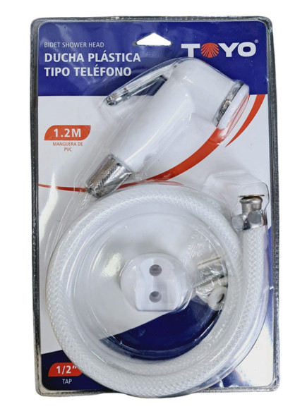 HANDHELD BIDET SPRAYER WITH HOSE 1.2M PVC TOYO FR-33223